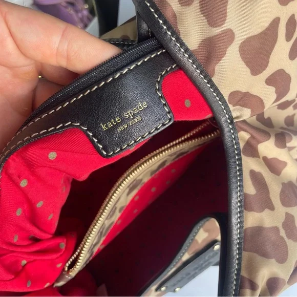 KATE SPADE Cheetah Leopard Hobo Y2K Baguette Shoudder Bag - Picture 9 of 9